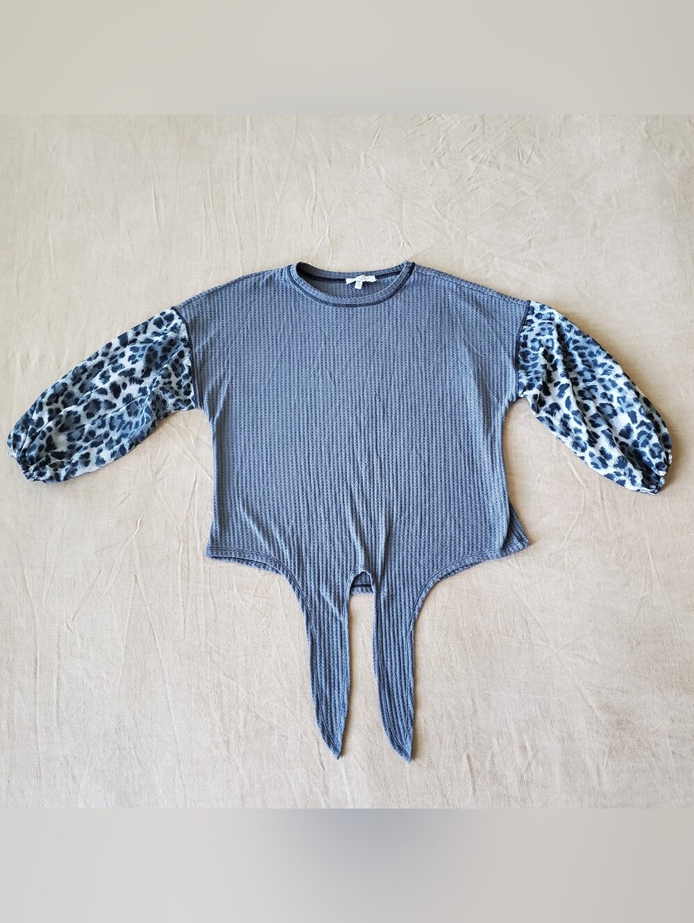 Hayden Leopard Sleeve Top Small